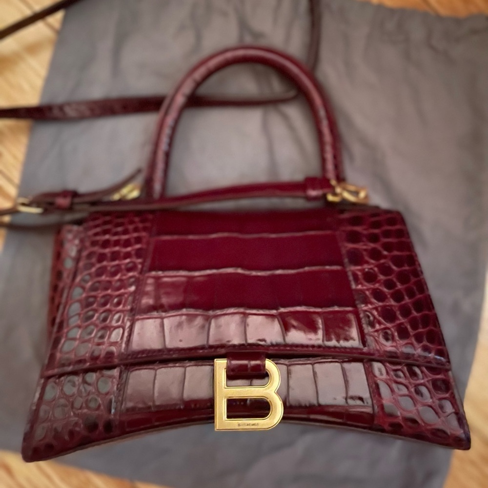 Balenciaga small hour glass bag
